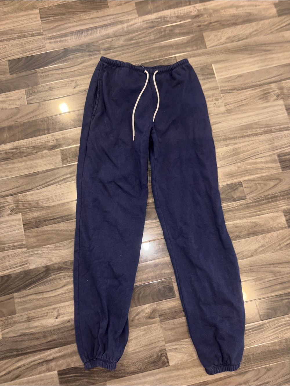 Brandy Melville Navy Blue Drawstring Joggers